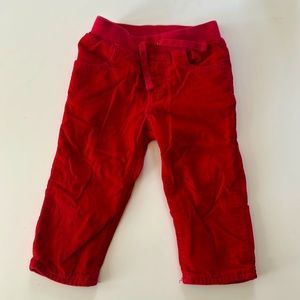 Baby GAP 18-24mo corduroy pants- lined